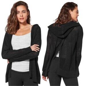 Lululemon Still Movement Wrap Hooded Cardigan Open Knit Women’s